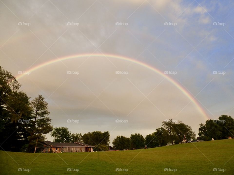 Big rainbow over Indiana 