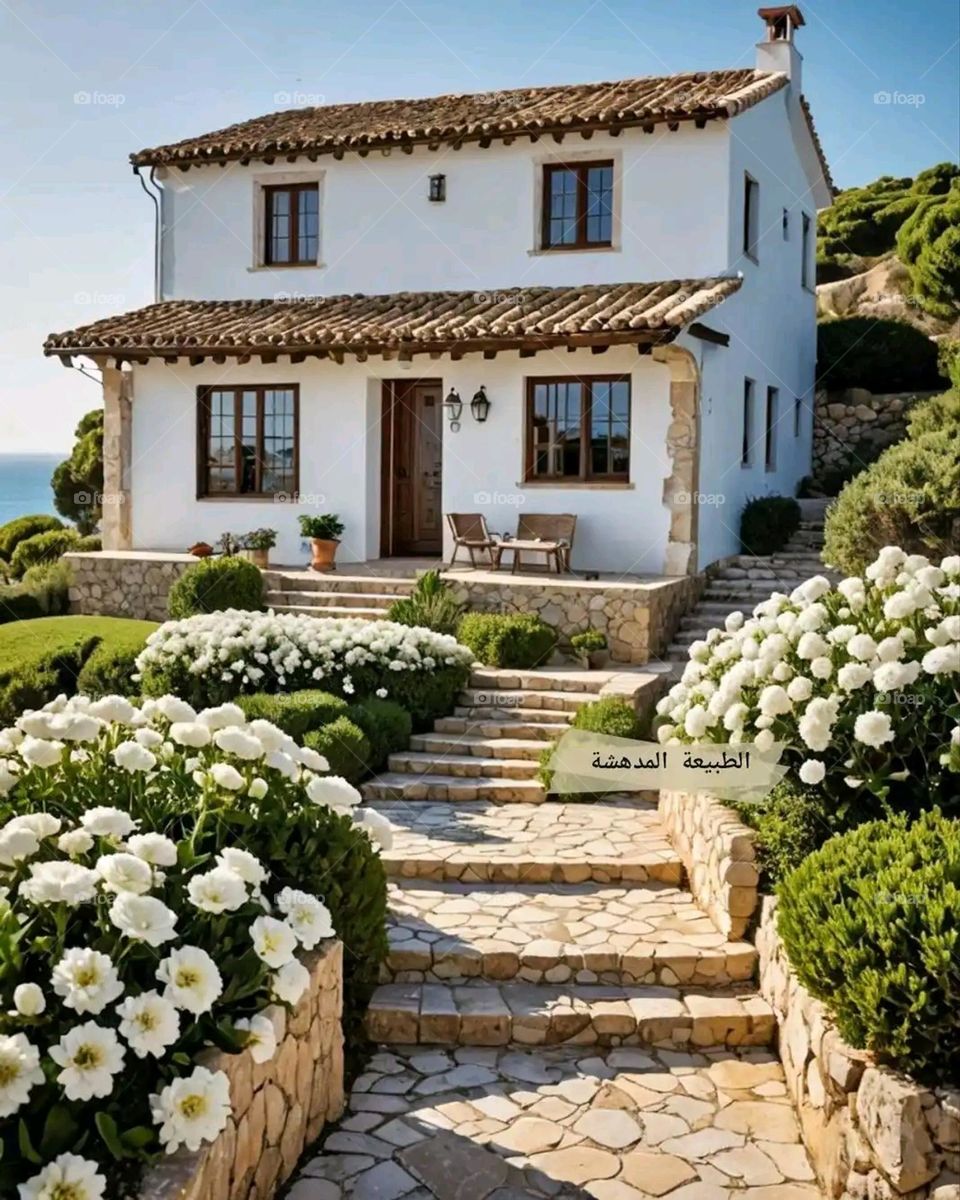 Glory be to God, the magnificent and picturesque view and the natural green trees are a view that is nothing more wonderful than it