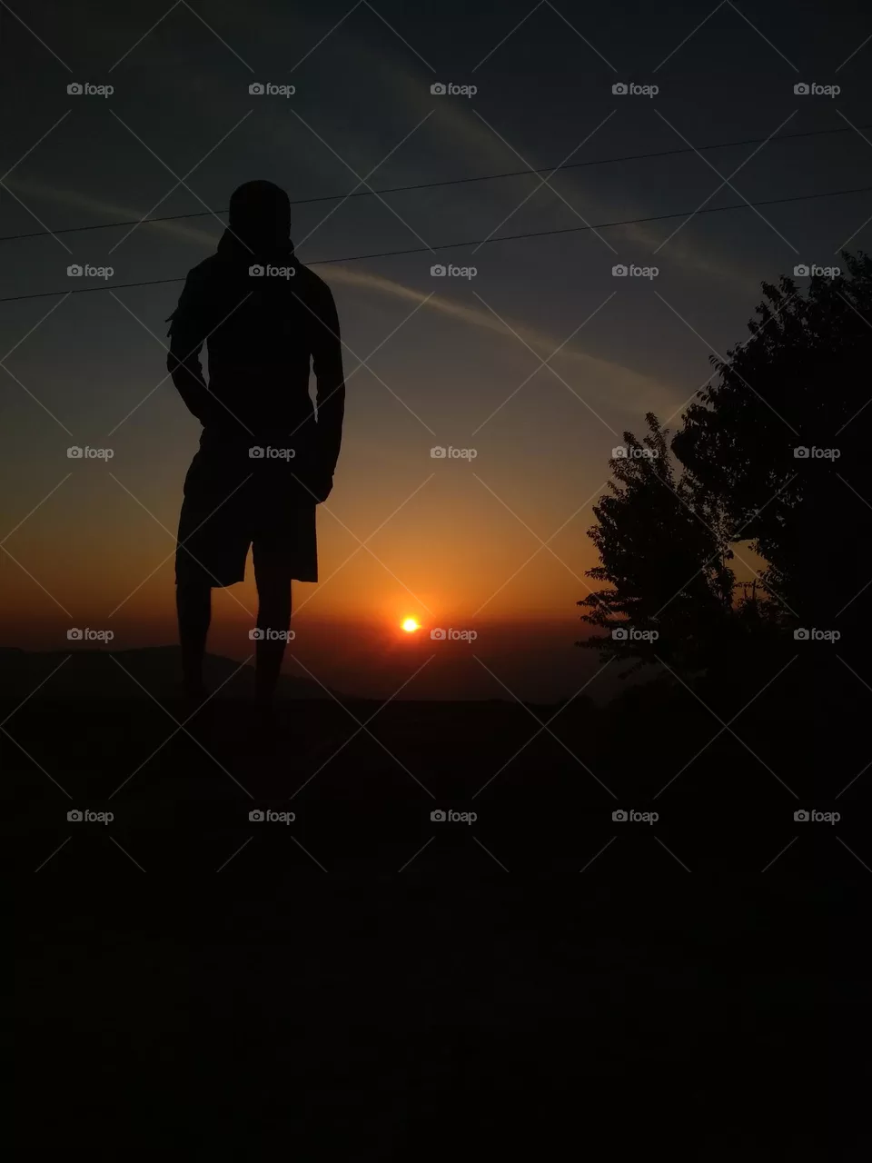beautiful sunset view