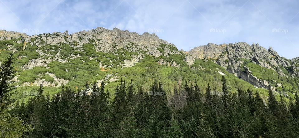 Mountains panorama in autumn