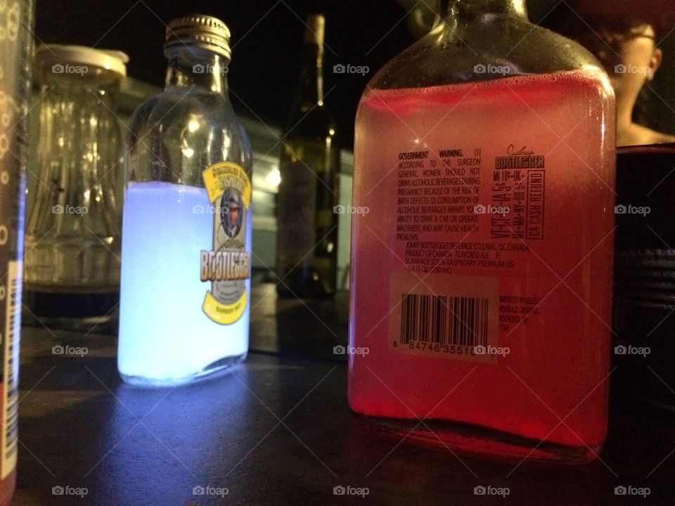 Glowing Bottles