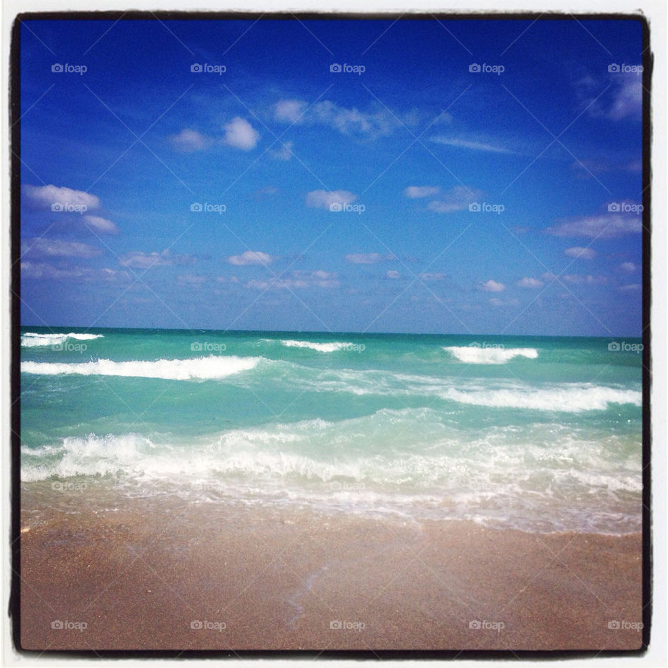 miami florida beach ocean sky by katarina.bajric