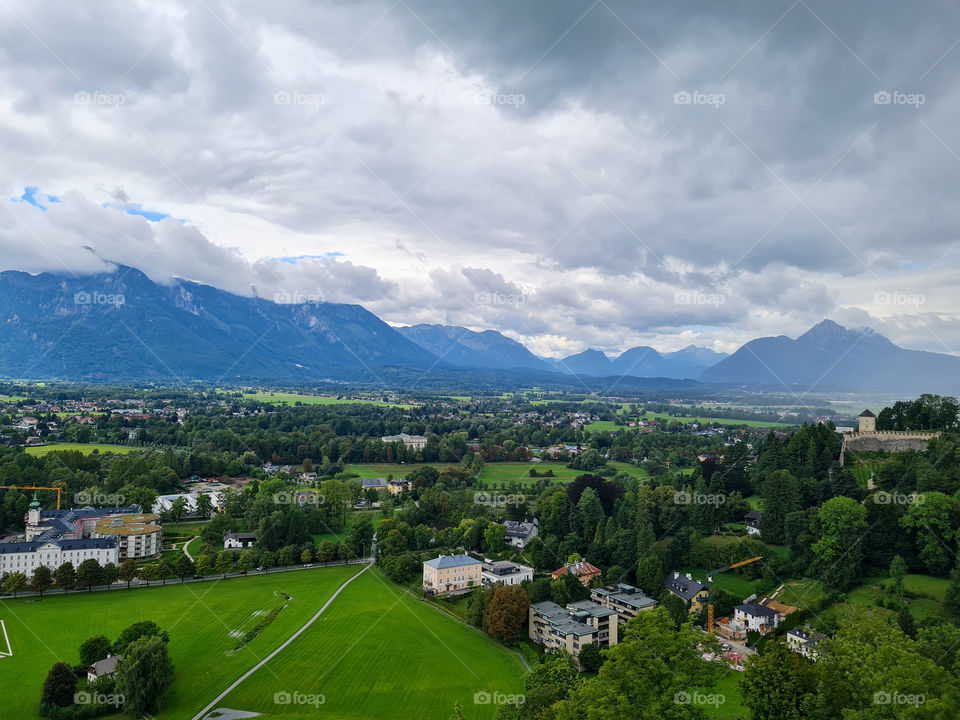 view over Salzburg