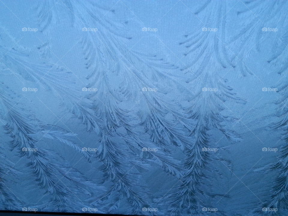 ice on windscreen