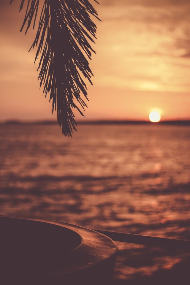 Sunset in the ocean