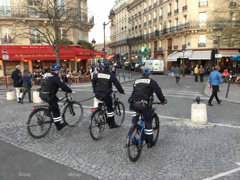 From A to B - These police officers travel daily on their bikes to perform their assigned duties.