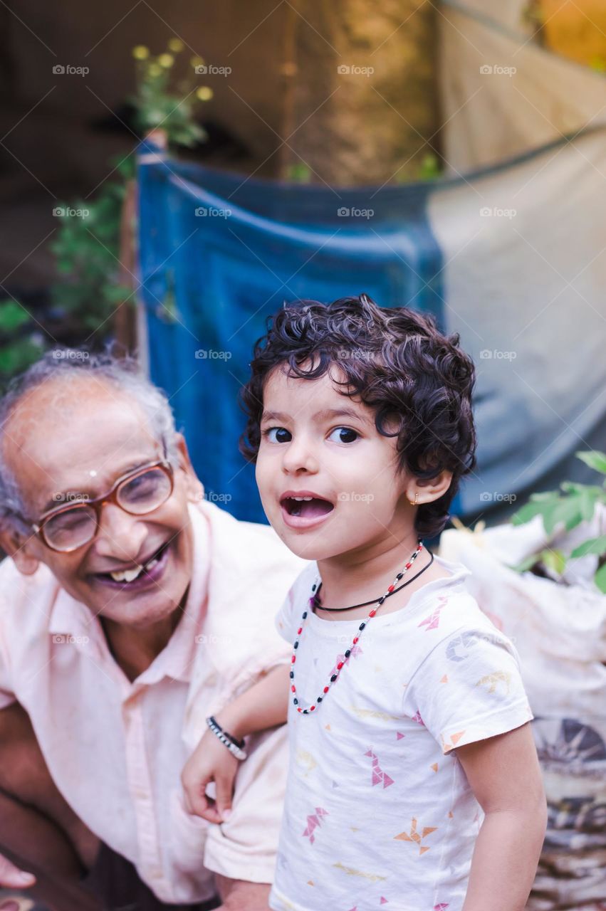 Cute little Indian kid.