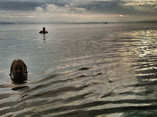 grey sunset rainy day nordic evening bath by chattis