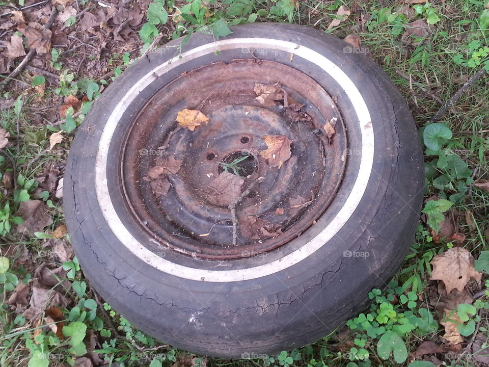 old tire