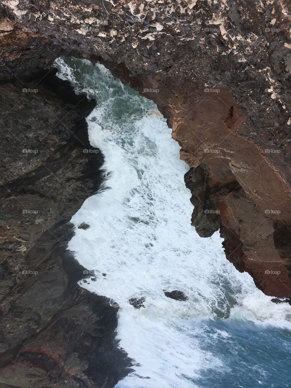 Porto Santo cliff from above