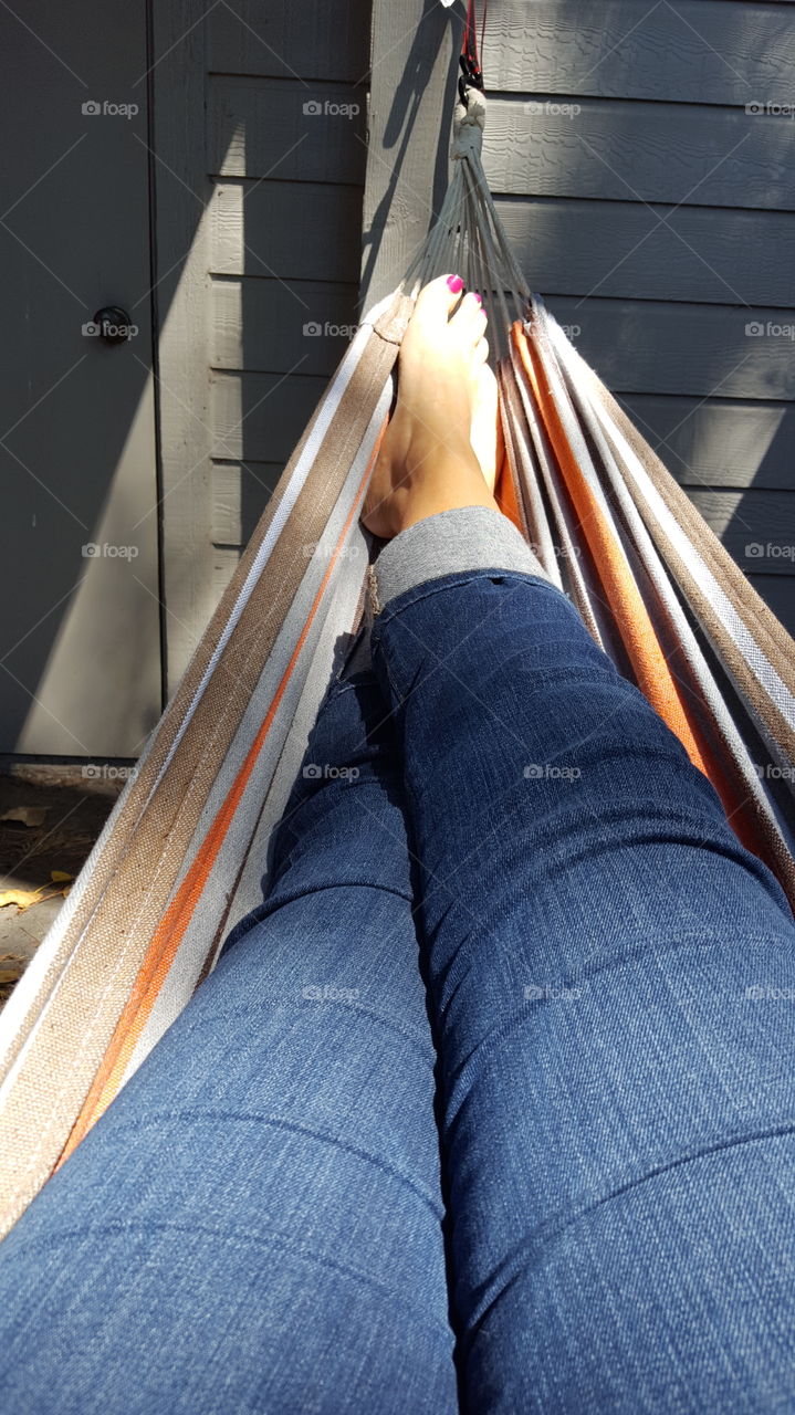 relax in hammock