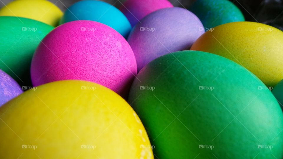 Easter Eggs Up Close