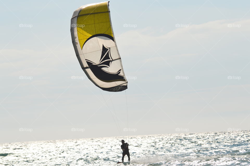 Kite Boarding Lake Michigan