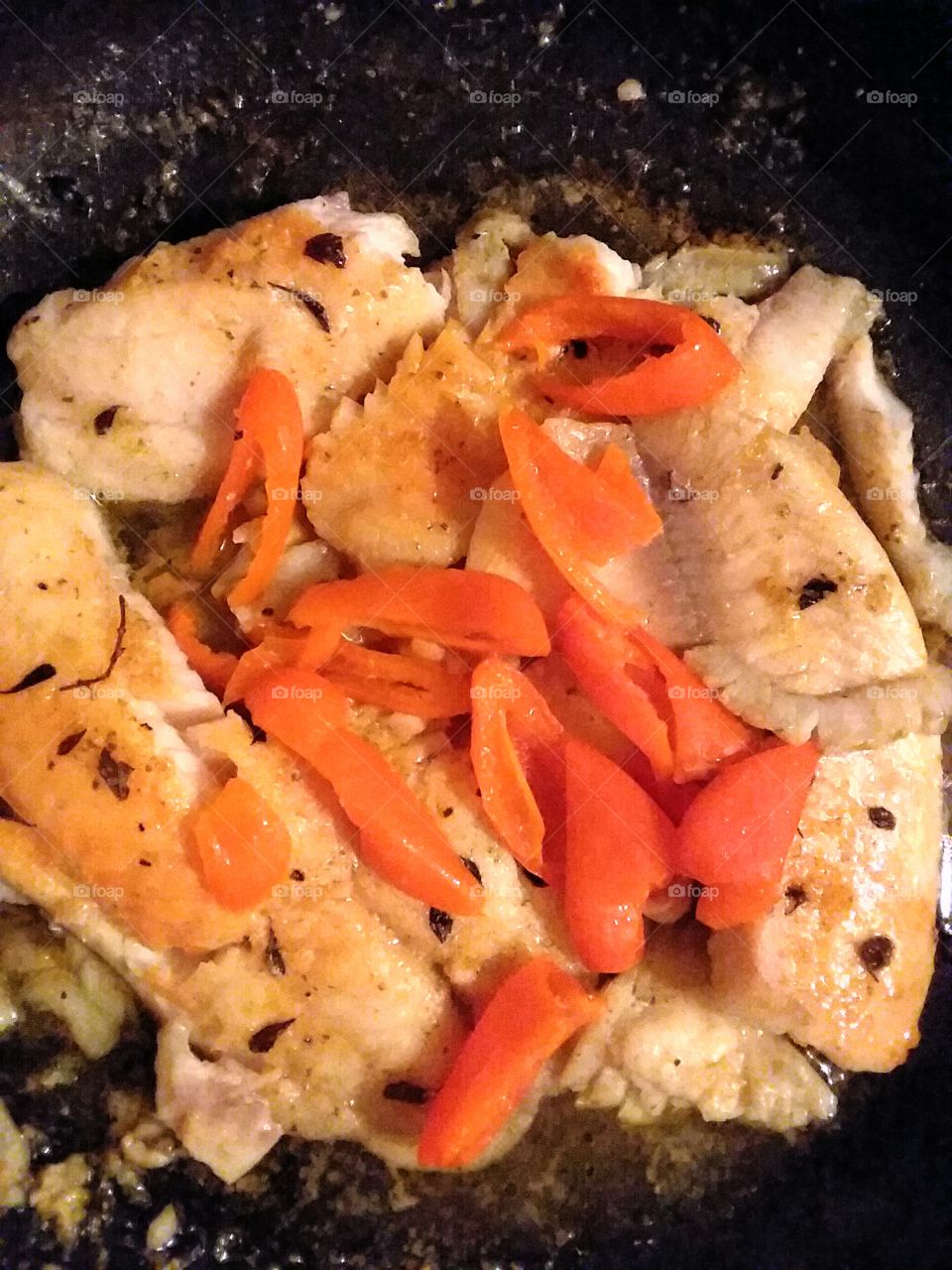 Tilapia and Sweet Peppers