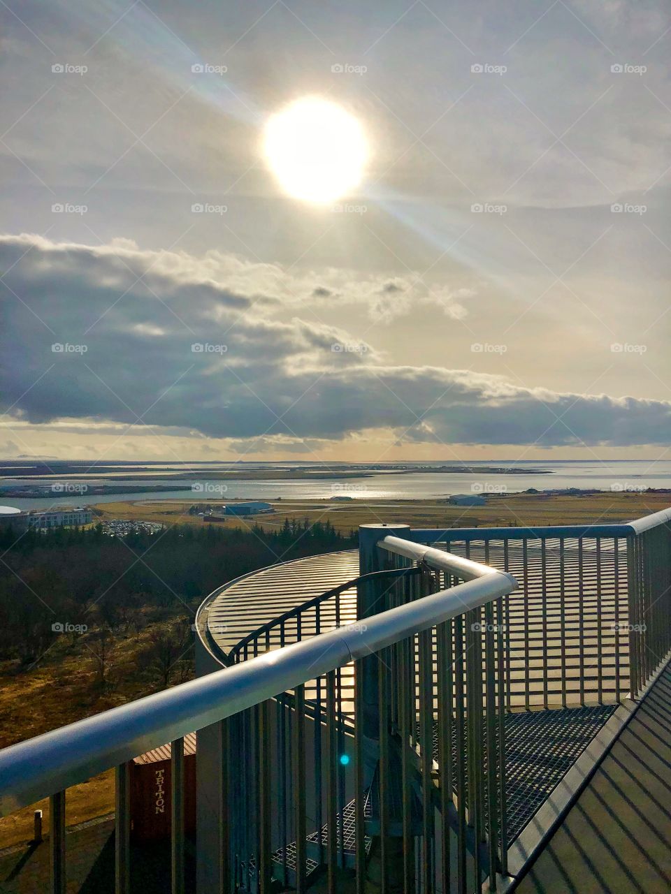 Lighting was what caught my attention.  I know your not supposed to look into the sun, but I couldn’t help it.   Standing on top of the Perl as it’s called the views are awesome.