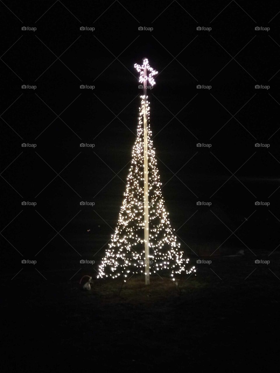 alle Jahre wieder,gibt es verschiedene Weihnachtsbäume,die moderne Variante ist nur Lichter in Form eines Baumes