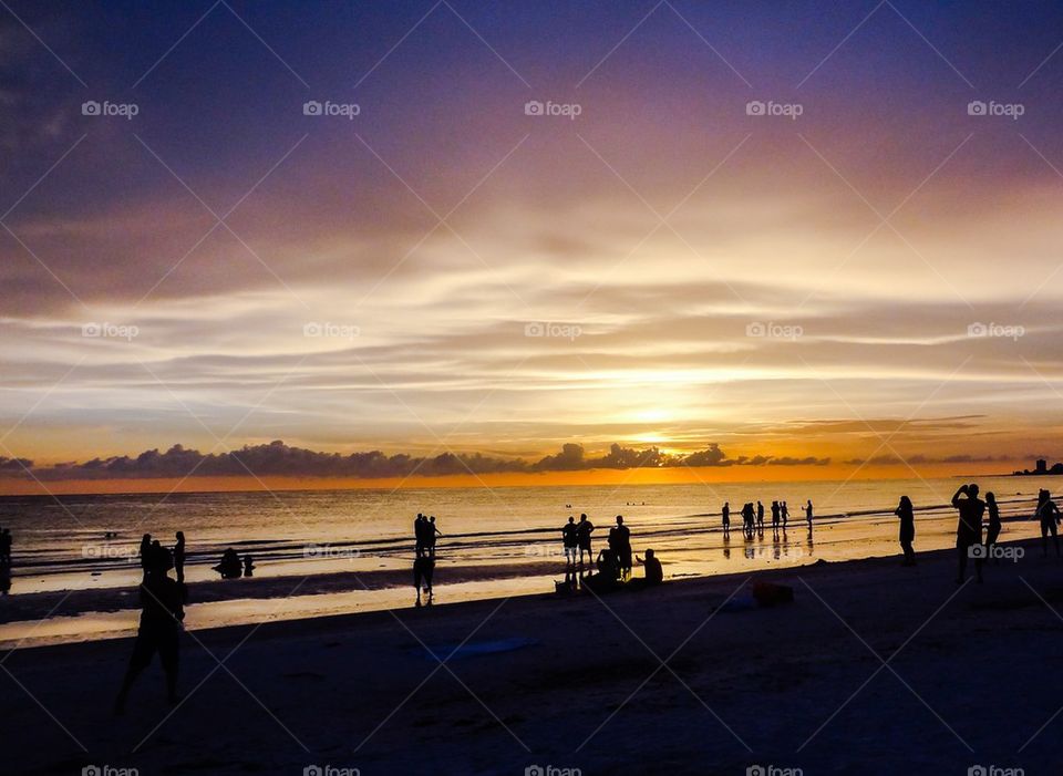 Siesta Key at sunset