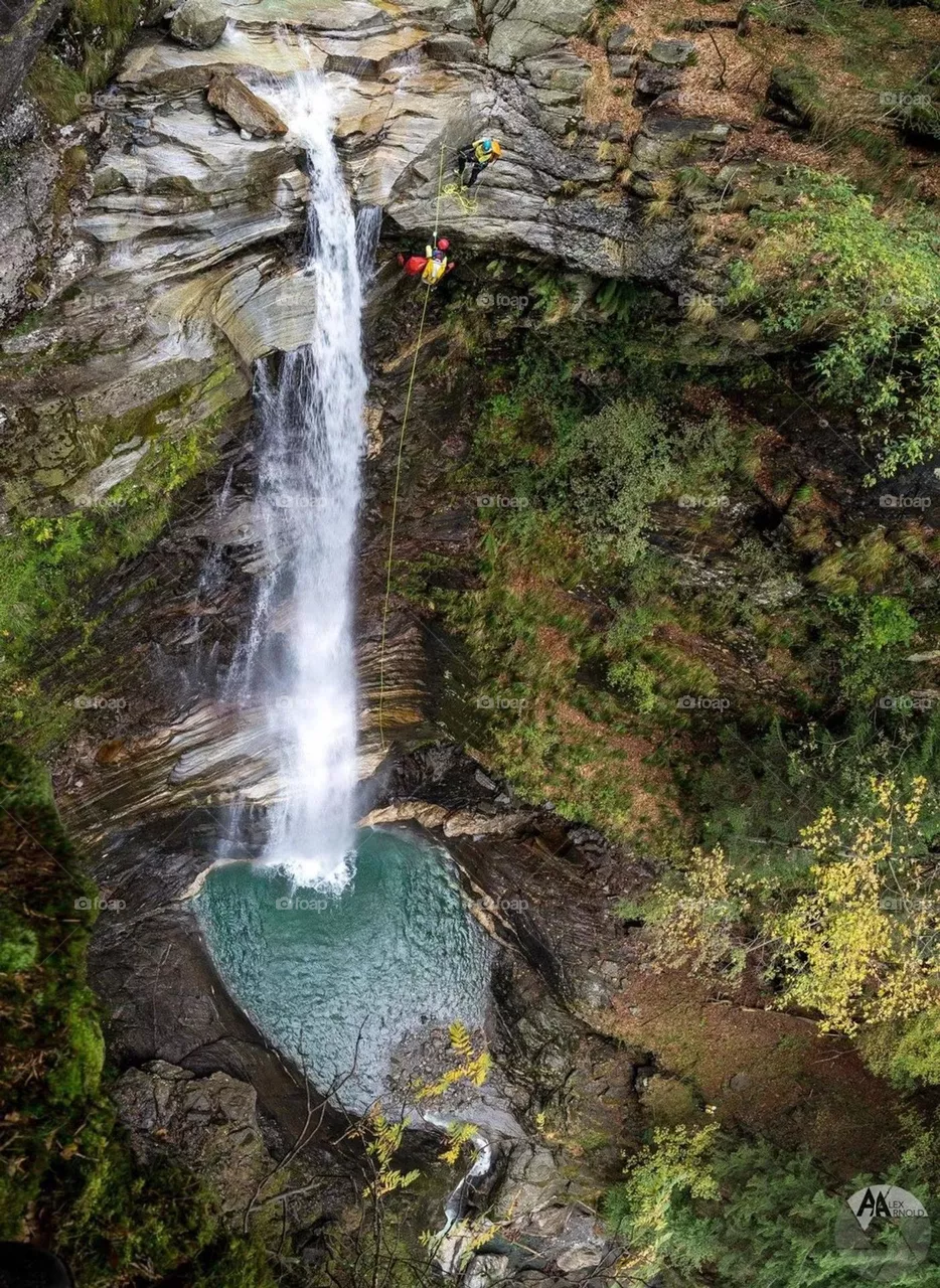 Water fall with Heart