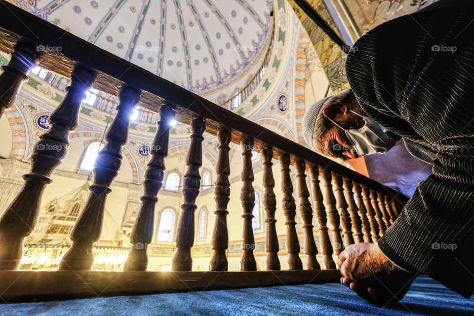 Praying in a mosque