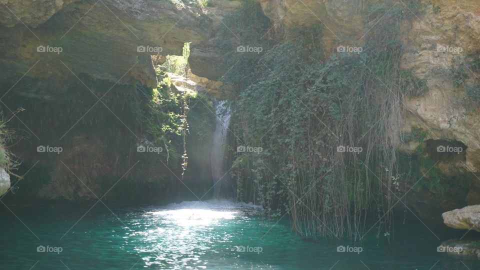 Cave#lake#nature#sun##rays