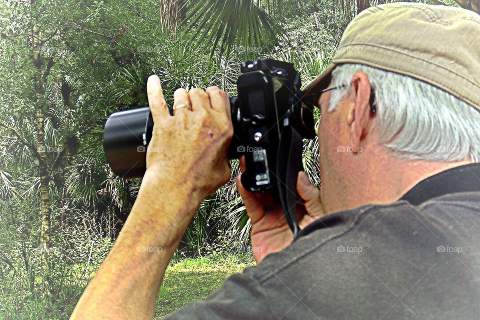 Photographer in the field . Photographer in the field 