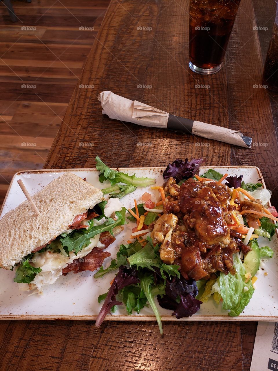 half sandwich half salad