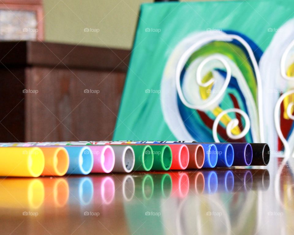 Lined up and ready to go