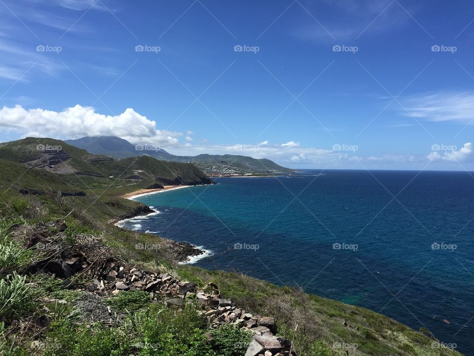 St Kitts sea view 