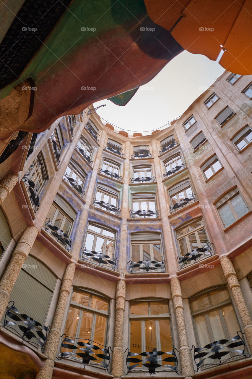 Patio interior de La Pedrera