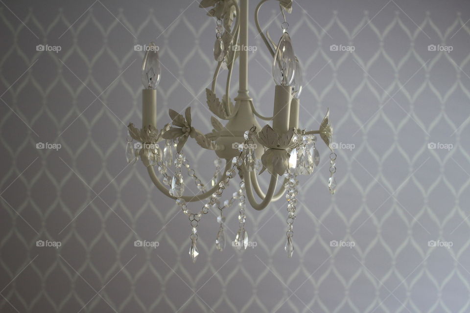 white chandelier