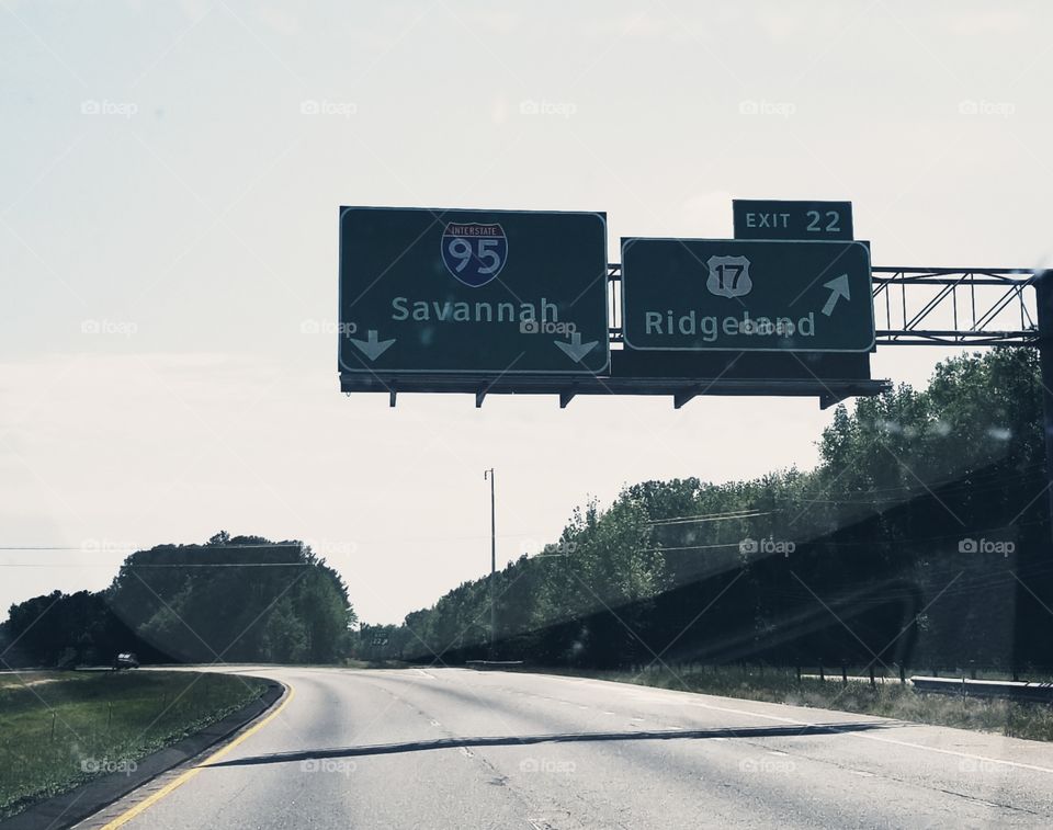 Savannah sign i-95