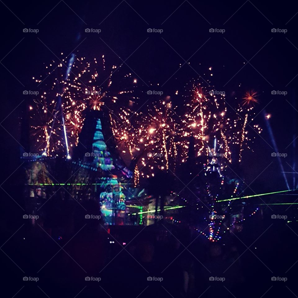 fireworks at Hollywood studios