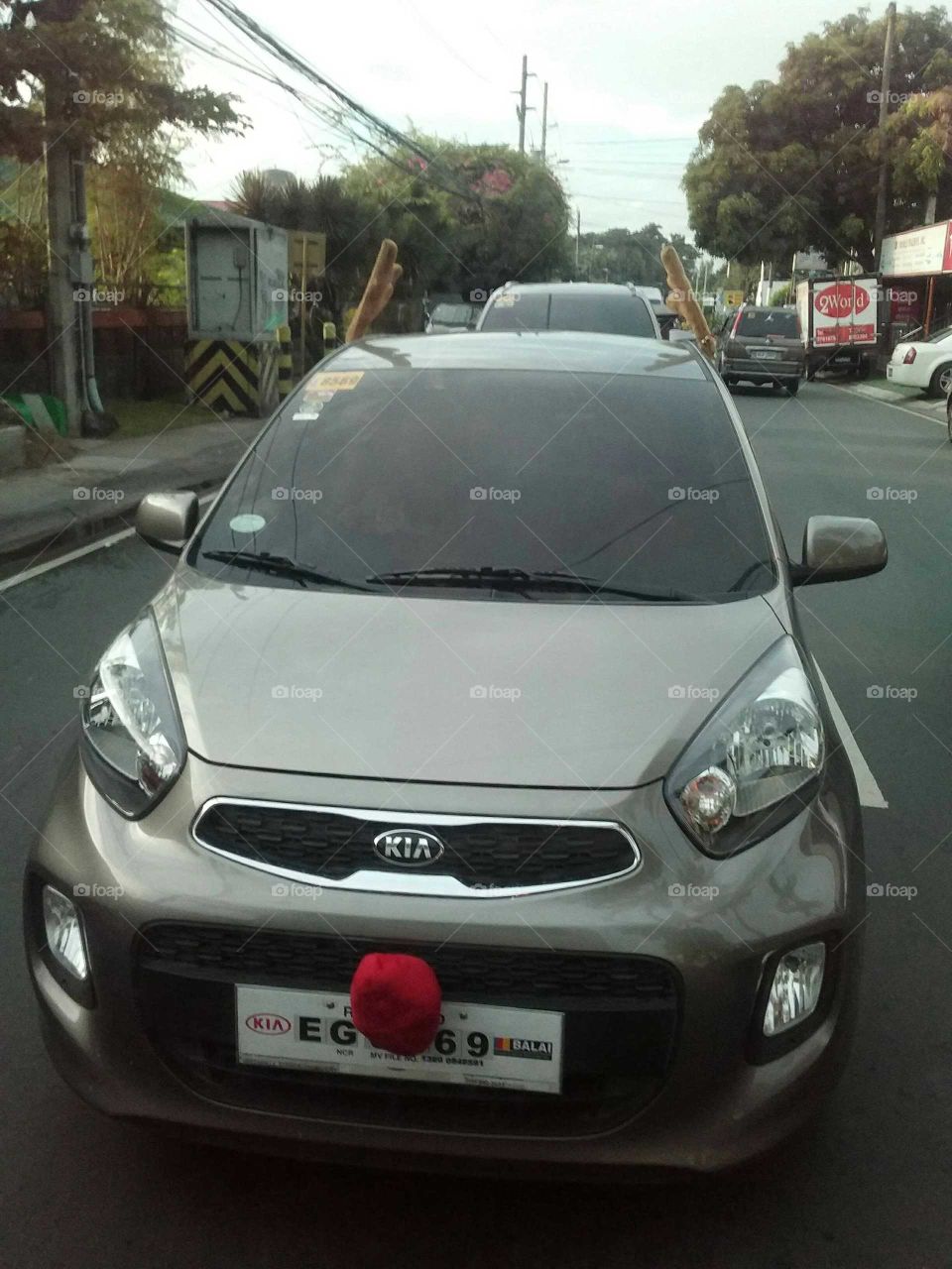 Rudolph the red nose car