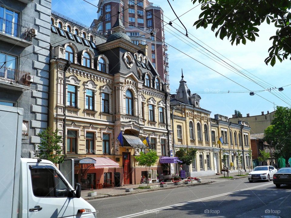 old architecture of the city of Kiev