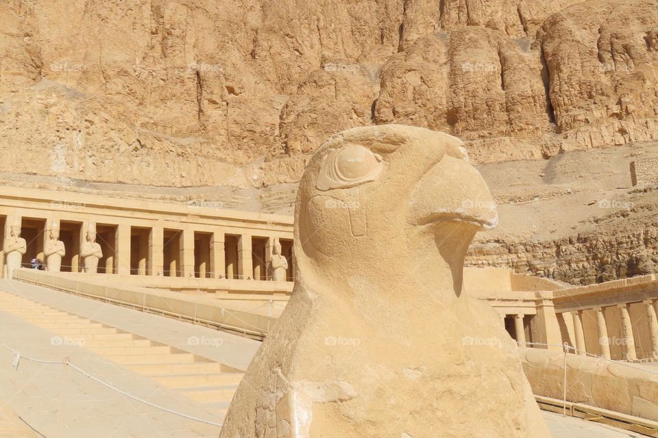 Hatshepsut Temple Horus god of the sky in ancient Egypt
