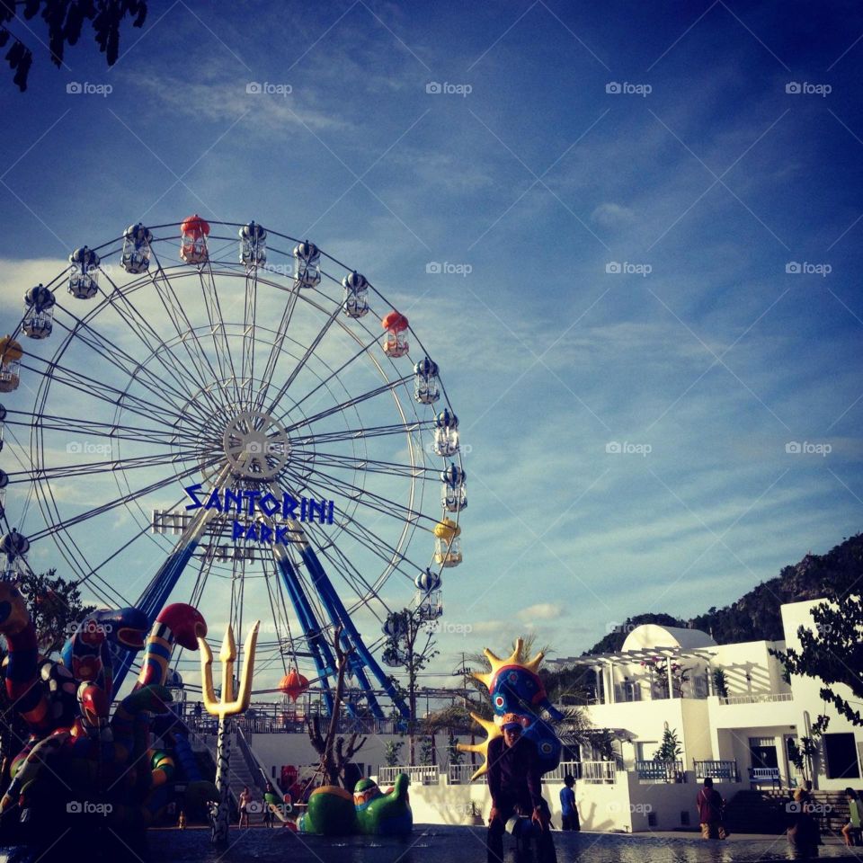 Up in the Air. Santorini Park Huahin Thailand