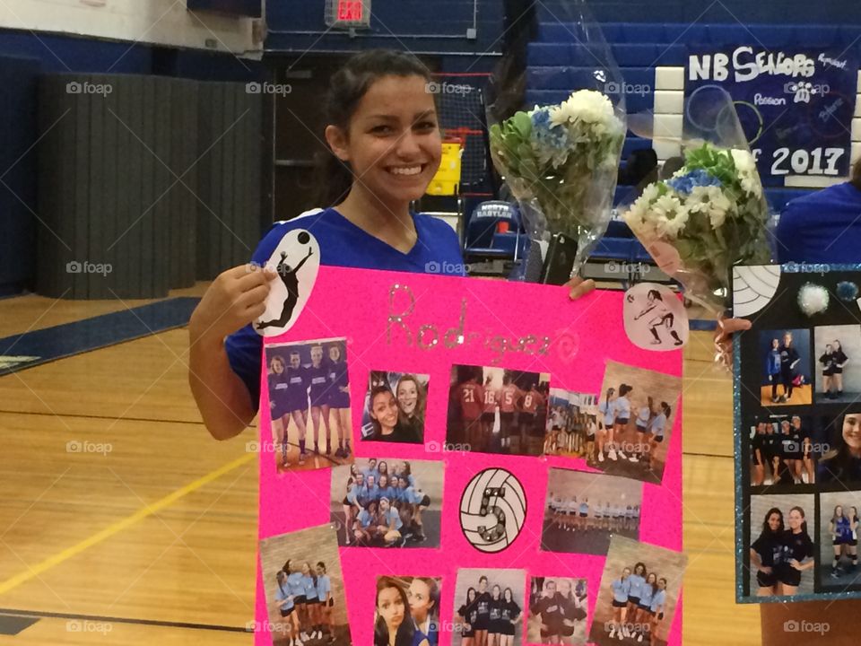 Last senior game for volleyball 