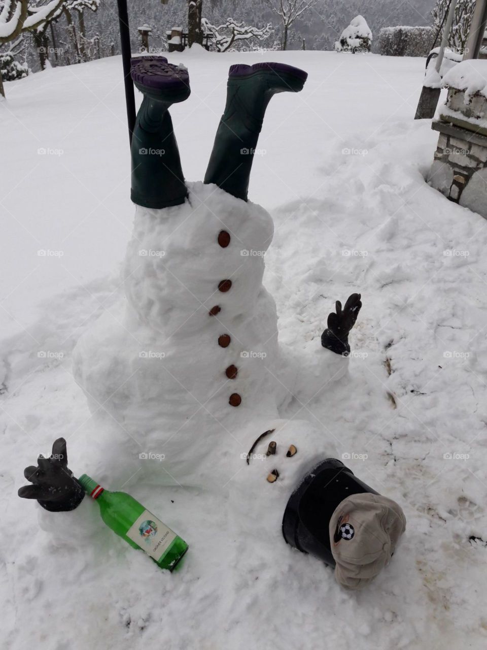 drunk  snowman