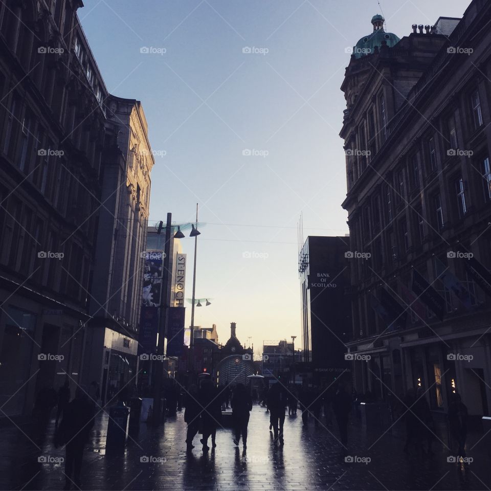 Reflections on Buchanan street!! Glasgow!! 