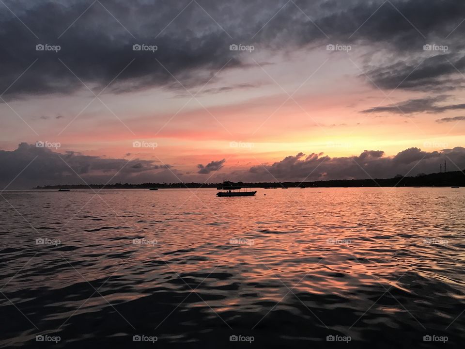 Sunset in Lembongan 
