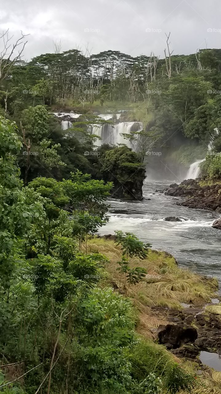 Hilo Hawai'i landscape boiling pots
