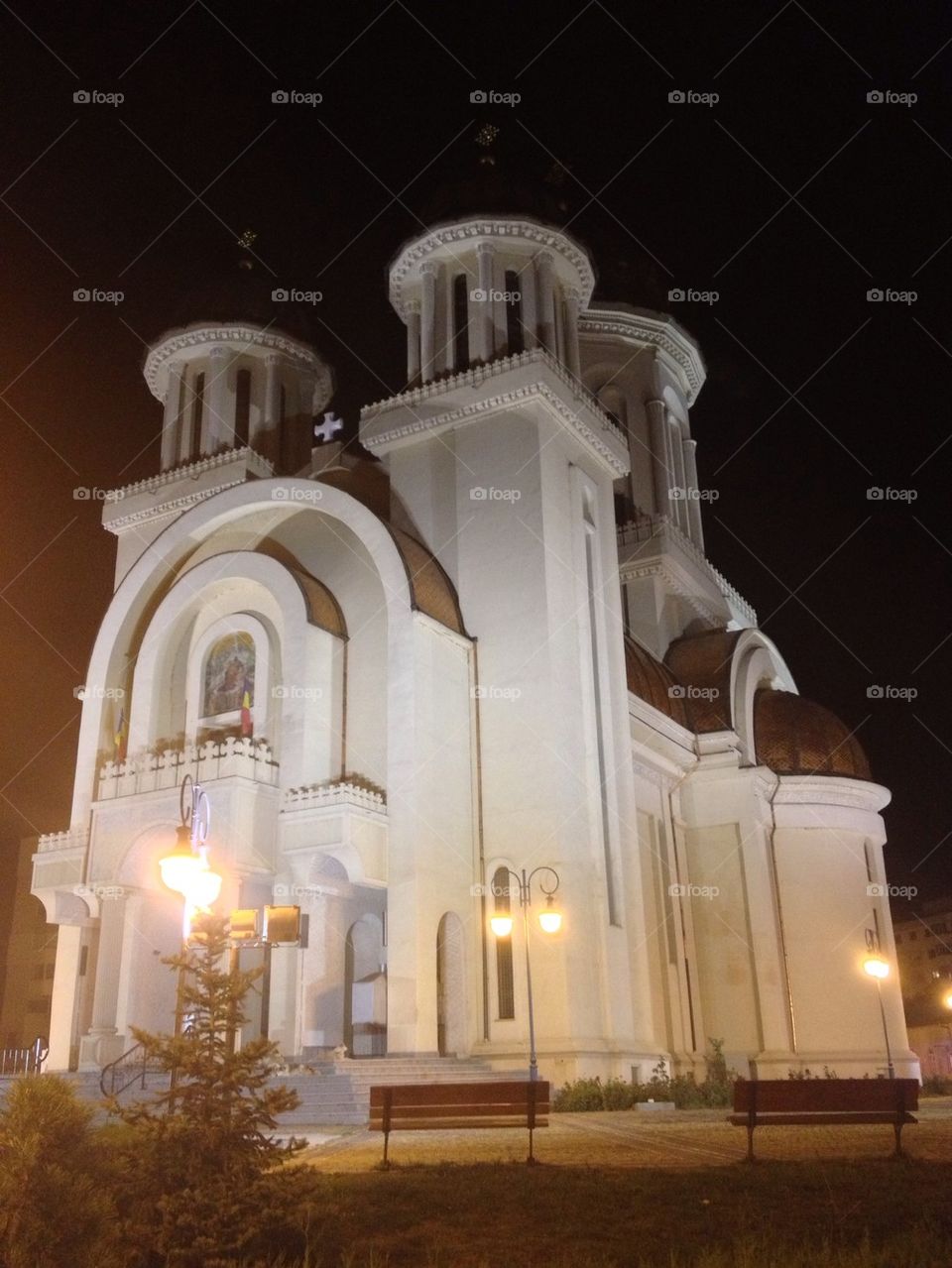 Low angle view of church