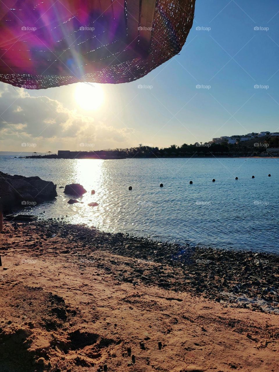 beaming morning at the beach