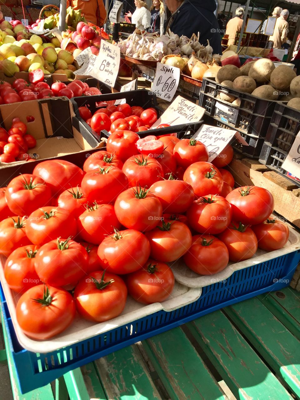 Tomatoes for sell at market 