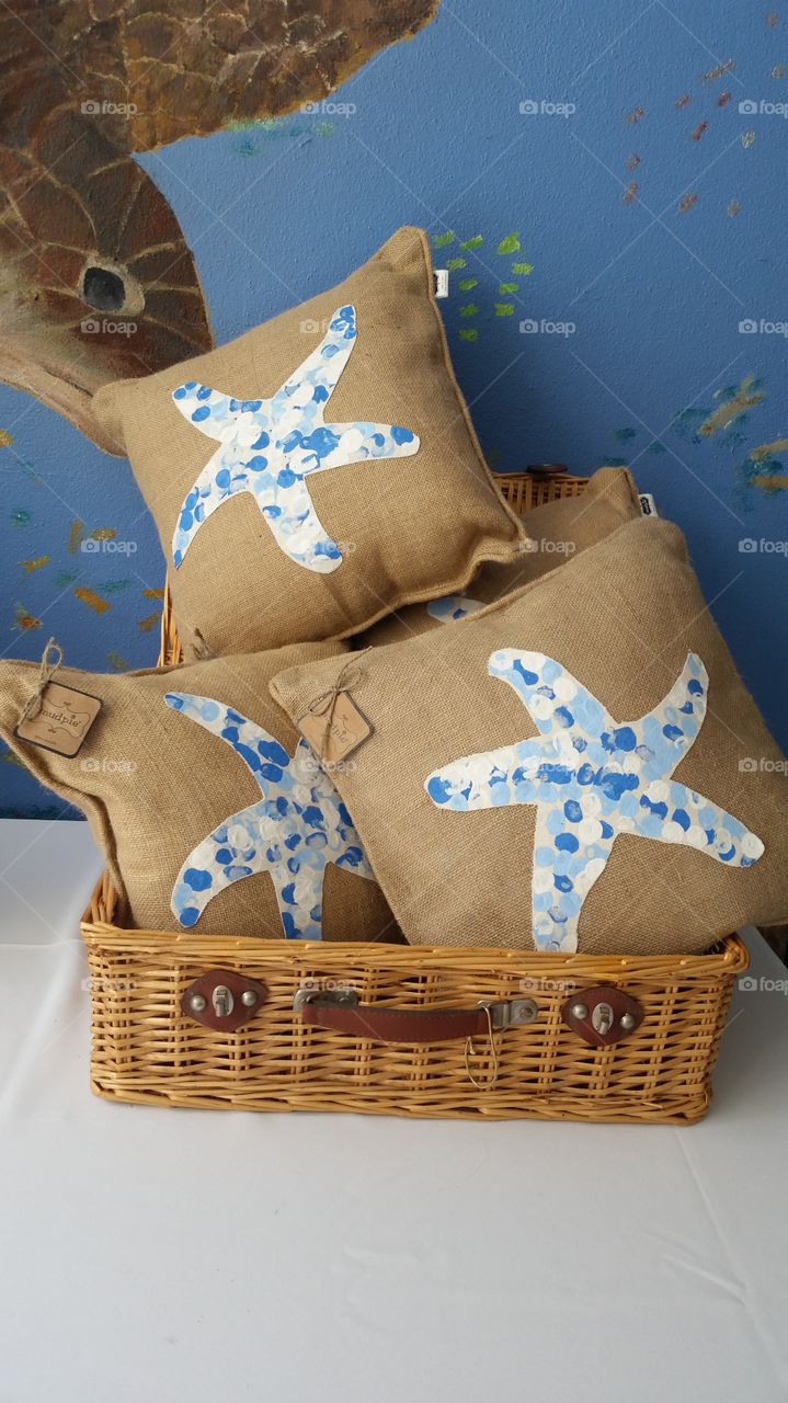 Starfish Fingerprint Pillows