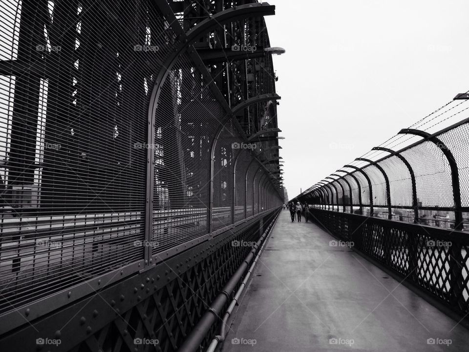 On a Sydney bridge