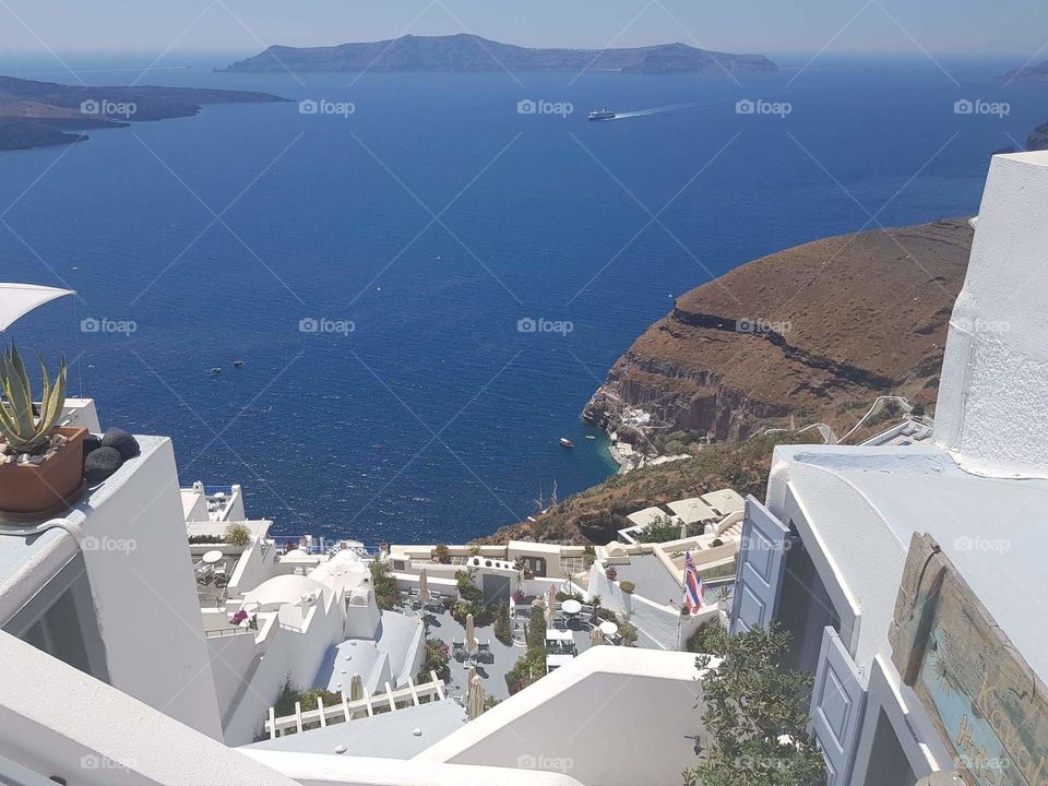 View of Caldera from Fira, Santorini