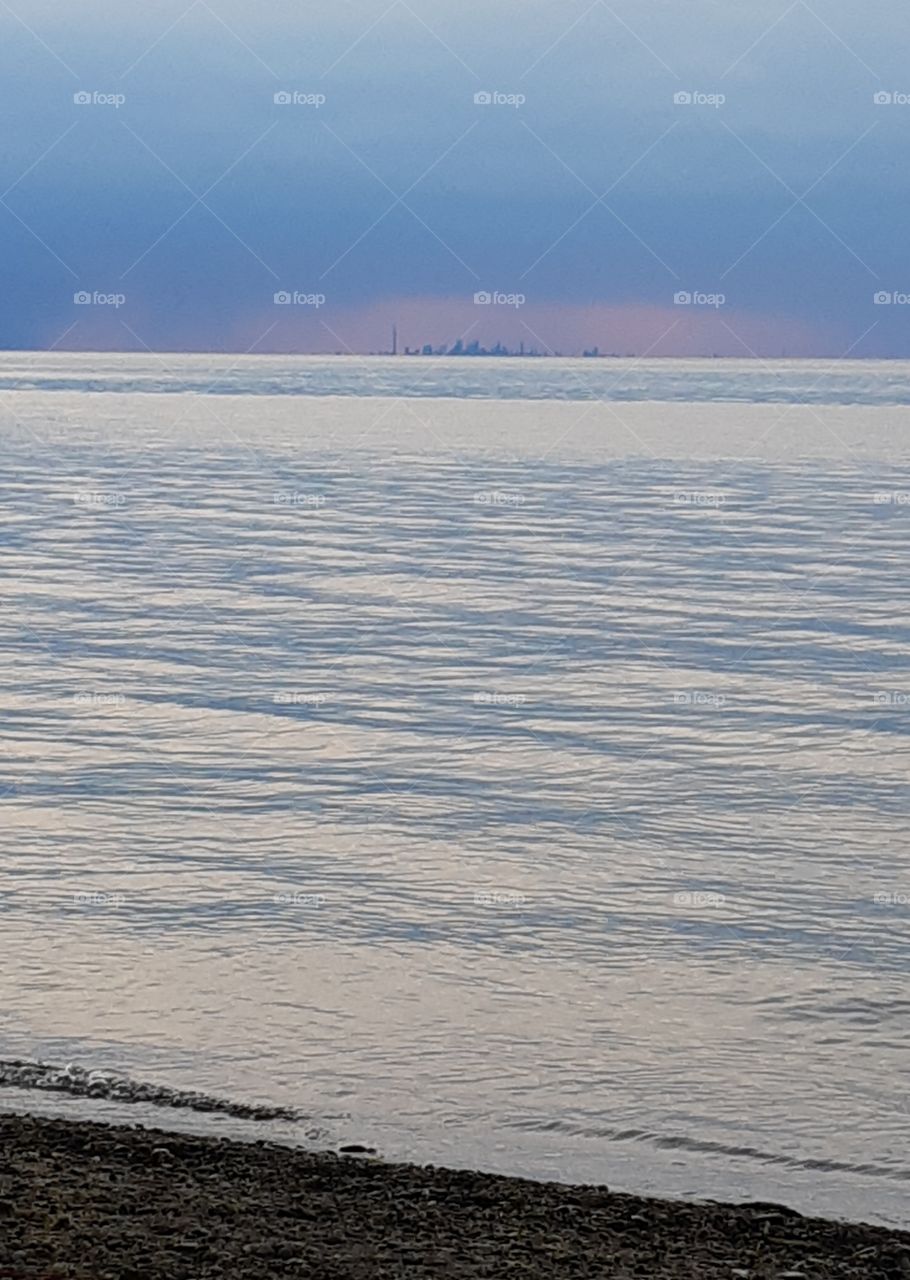 Toronto across the water from Niagara on the lake