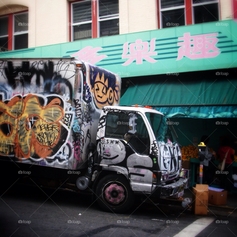 san francisco spray paint street graffiti by indiemuppet