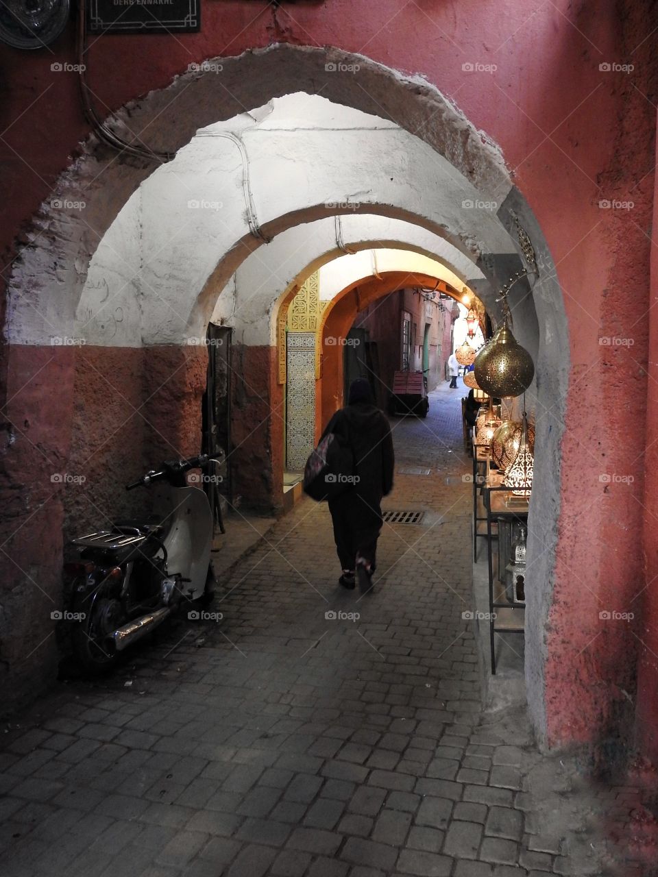 Walking in  Marrakech